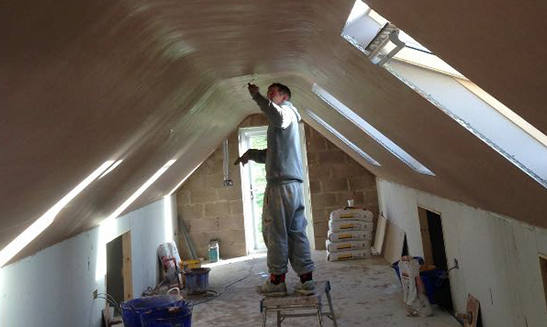 Silicone colour rendering in Stroud by MG Plastering